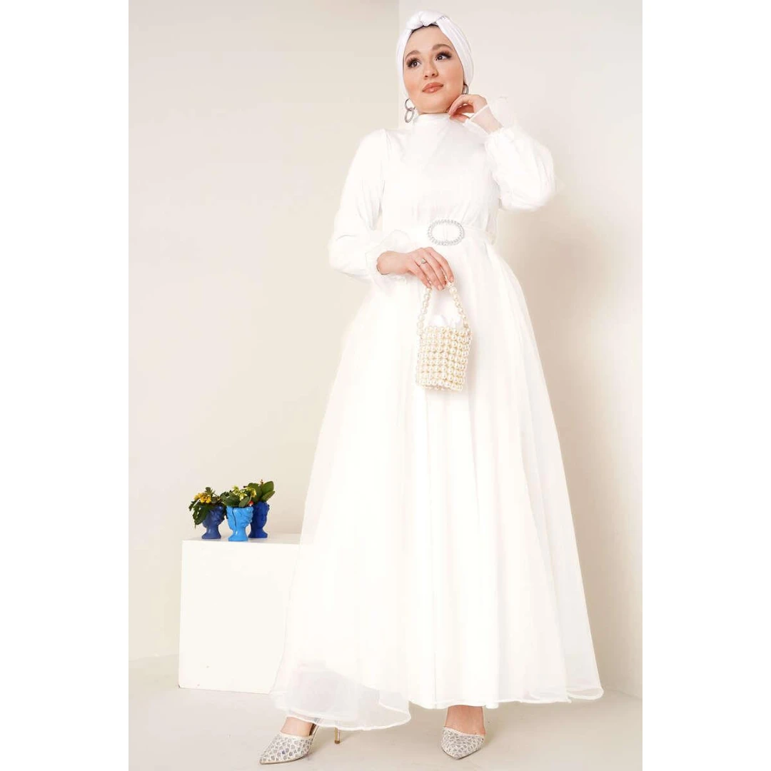 New Season Women Winter Islamic Clothing Abaya Dress Kaftan Tunic Dubai Muslim Islamic Fashion Turkish Made Islamic Dresses
