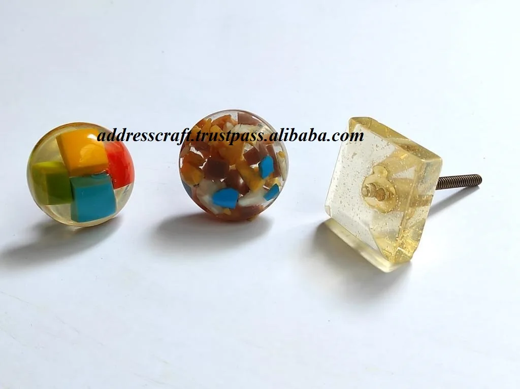 New Arrival At Low Cost Door Knobs Hardware Furniture Kitchen Cabinet  Accessories Wardrobe Pull Handle & Knobs Resin Door Knobs