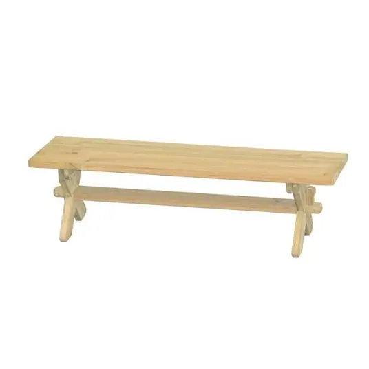 Best Selling Farmers Garden Bench Teak Wood Natural Color Patio Style for Courtyard Outdoor Furniture