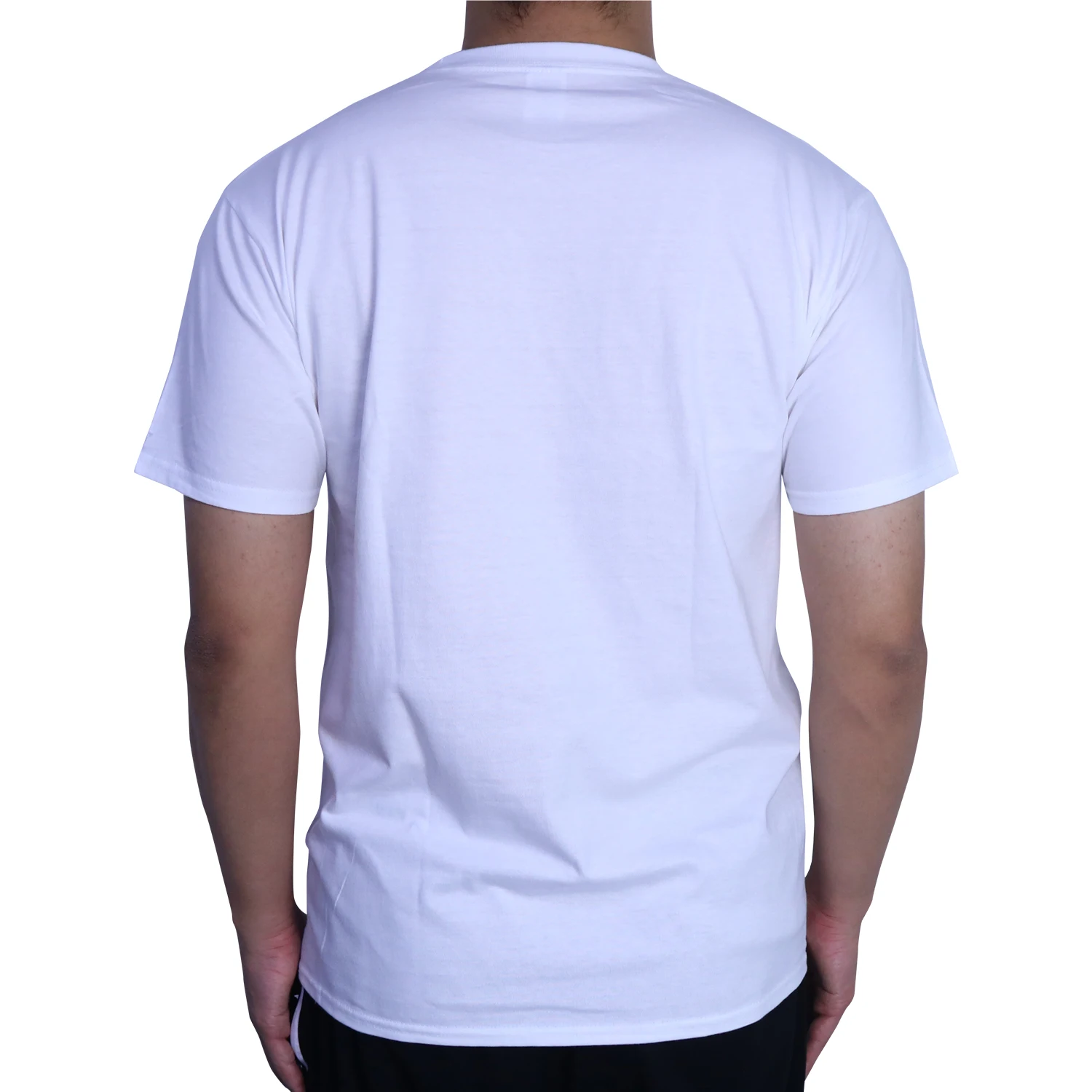 High Quality Customization Logo Design Cotton Polyester Bodybuilding Fashionable Plain Round Neck Men T Shirt