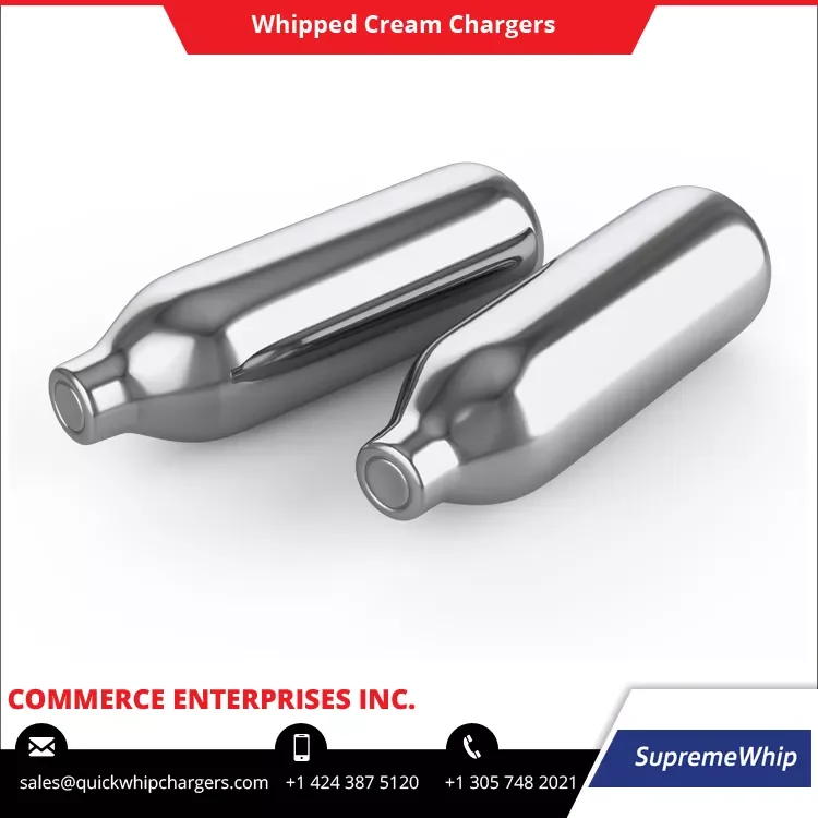 CE / EU Certified Best Dessert Making Tool SupremeWhip 8.2g Whipped Cream Chargers at Low Market Price for Cake Decor