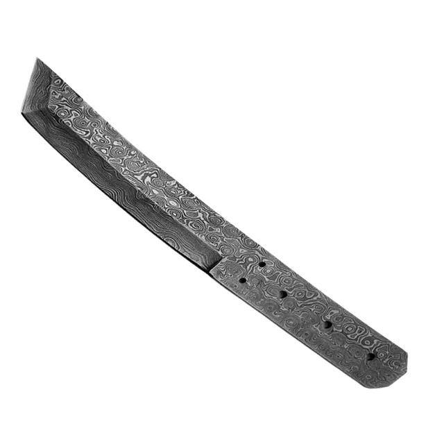 Custom Handmade Damascus Steel Professional Knife Hand Forged  Blank Blade Full Tang  With Cover