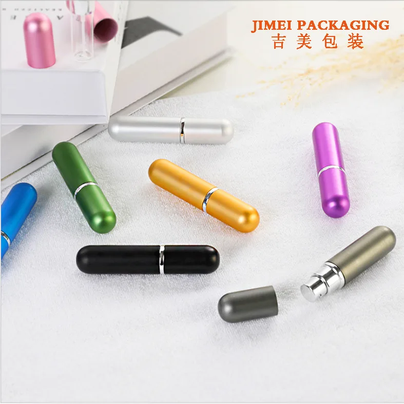 Top Quality 5ml Perfume Bottle Mini Metal Sprayer Refillable Aluminum Perfume Atomizer Travel Size