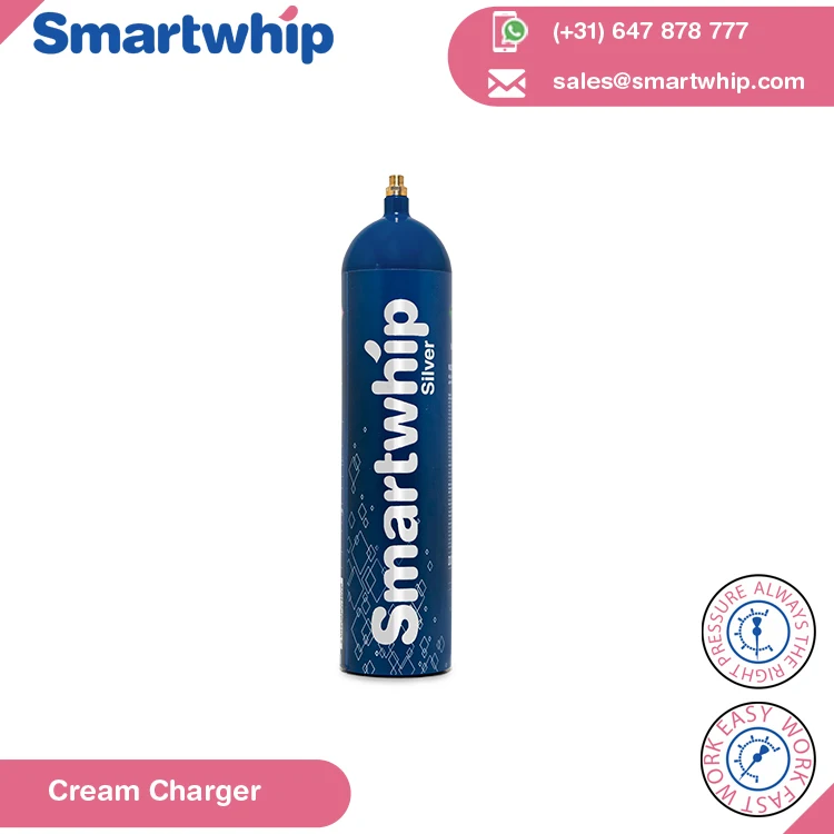 Алюминиевый металлический материал 615 г, зарядные устройства Smartwhip Silver Cream для пищевых продуктов из Нидерландов по разумной цене