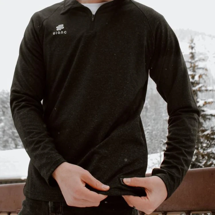 5V Unisex Warmest Long Sleeve Heated Shirt Powered By Power Bank