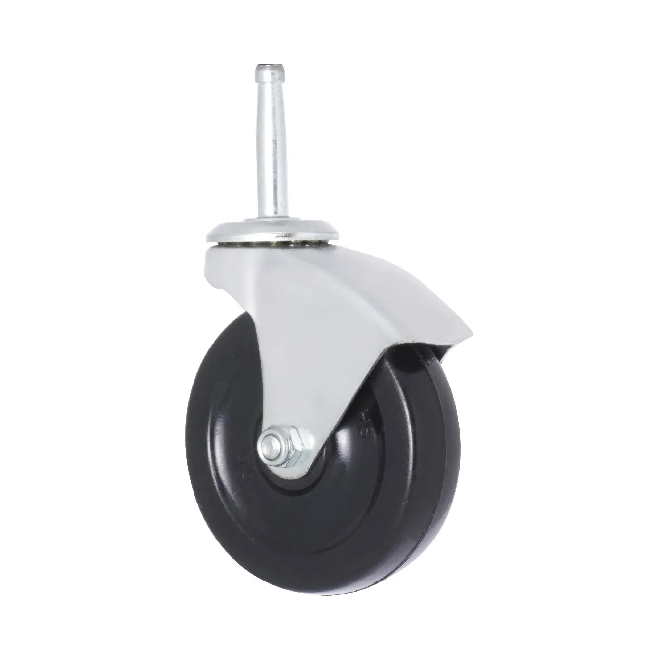 Caster Wheels 3 Inch Black Rubber Wheel For Furniture or Trolley