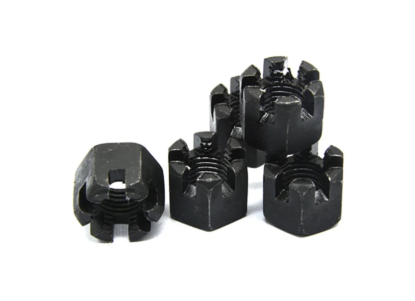 Fasteners bolt and nut Stainless Steel castle hex slotted nutHead Castle model din935