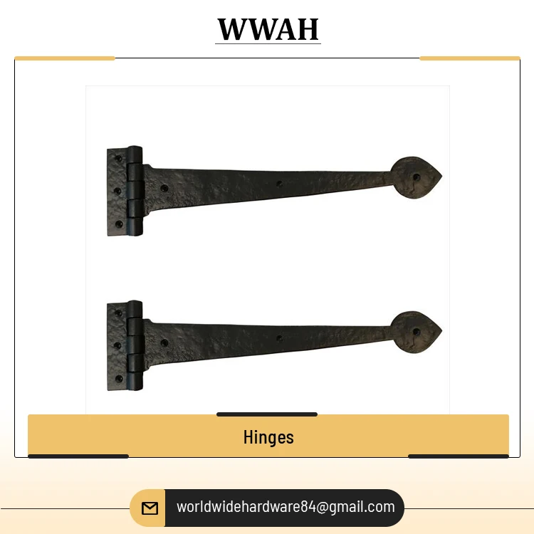 Customized Decorative Antique Brass/Cast Iron Door Hinges Best Quality Hardware Screw Window Hinges for Sale