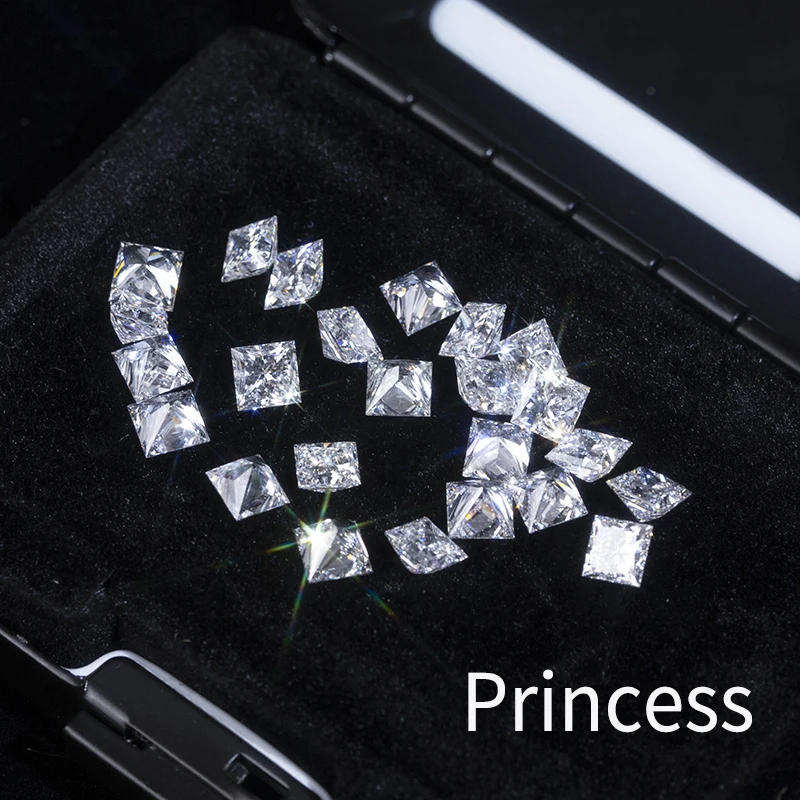 1.5X1.5mm - 5X5mm DEF VS Melee Square Cut Lab Grown Diamond