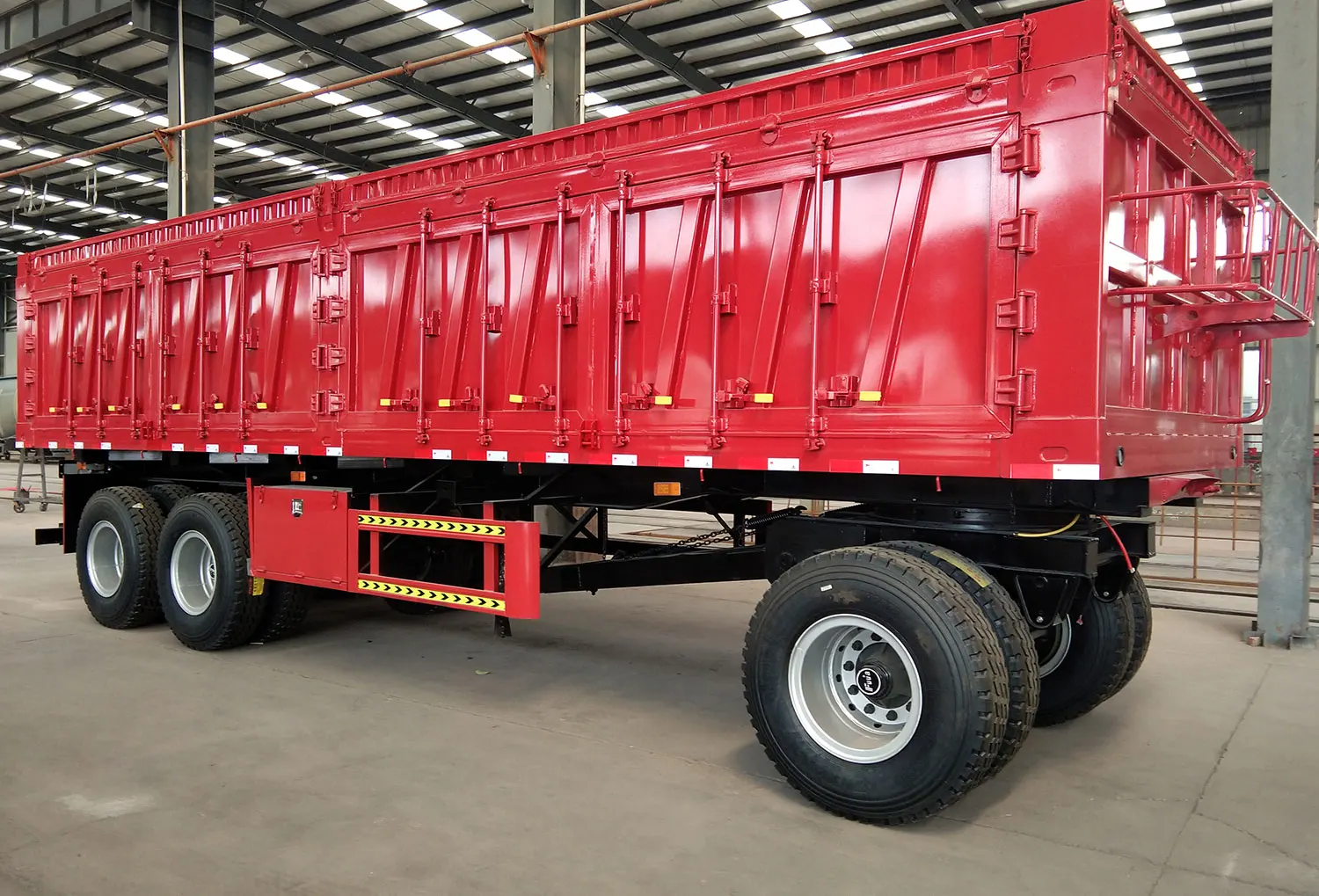 Customize Cheap Price Full Trailer 3 Axle 60 Ton Draw Bar Towing Dolly Cargo Draw Bar Trailer