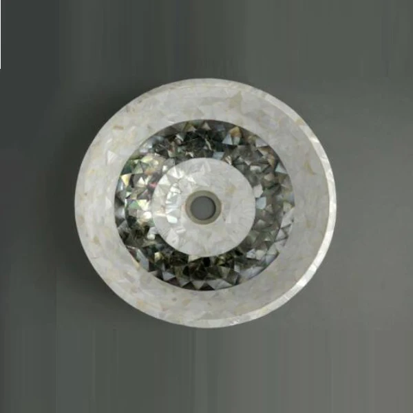 New Arrival Modern Bathroom Mother of Pearls Wash Basin sinks cabinet bathroom Accessories Latest Design Home Hotel Decorations