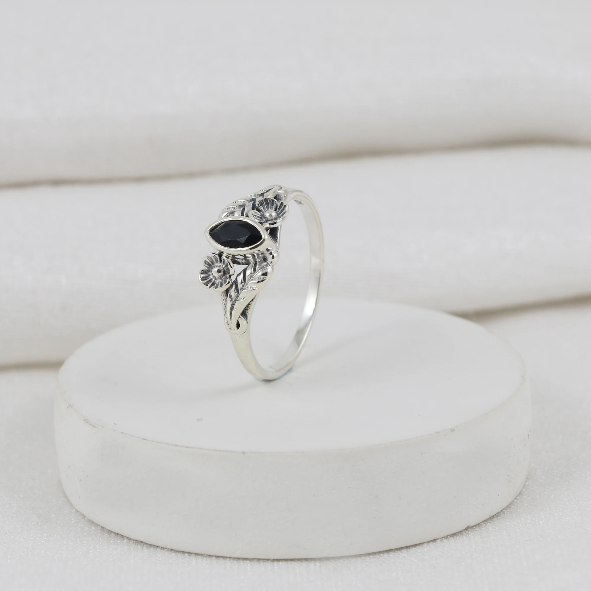 Floral Marquise Ring