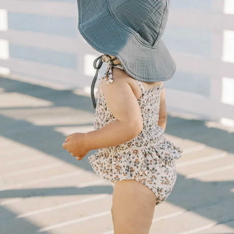 Купальник для маленьких девочек, винтажный купальник с цветочным рисунком, бикини для девочек 3 лет