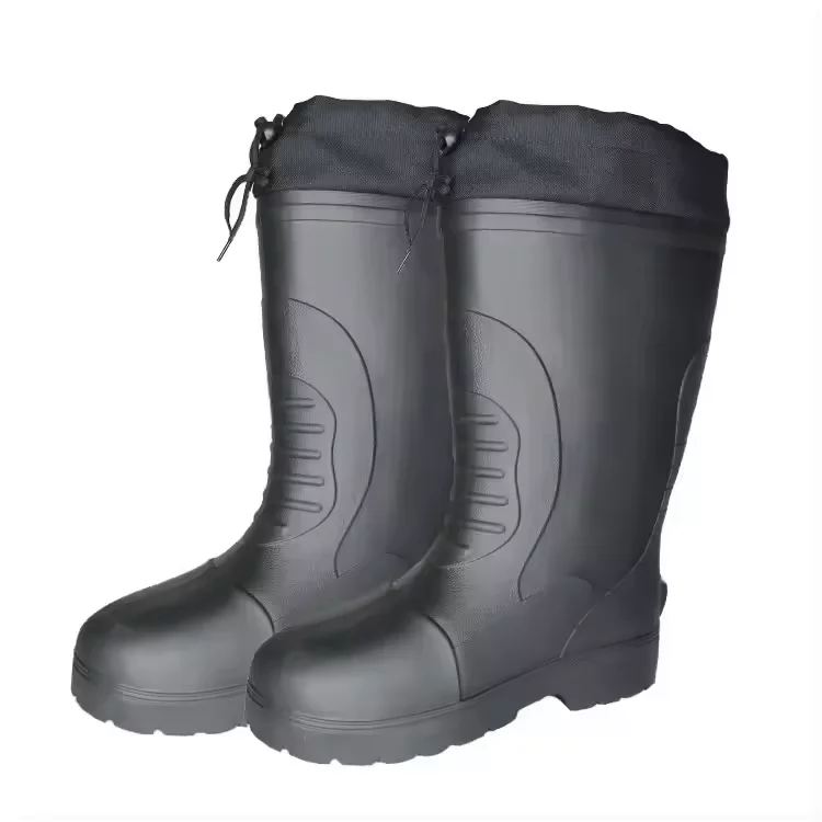 High quality knee-high protection insulated oil resistant anti static working rainy day  winter rubber gumboots
