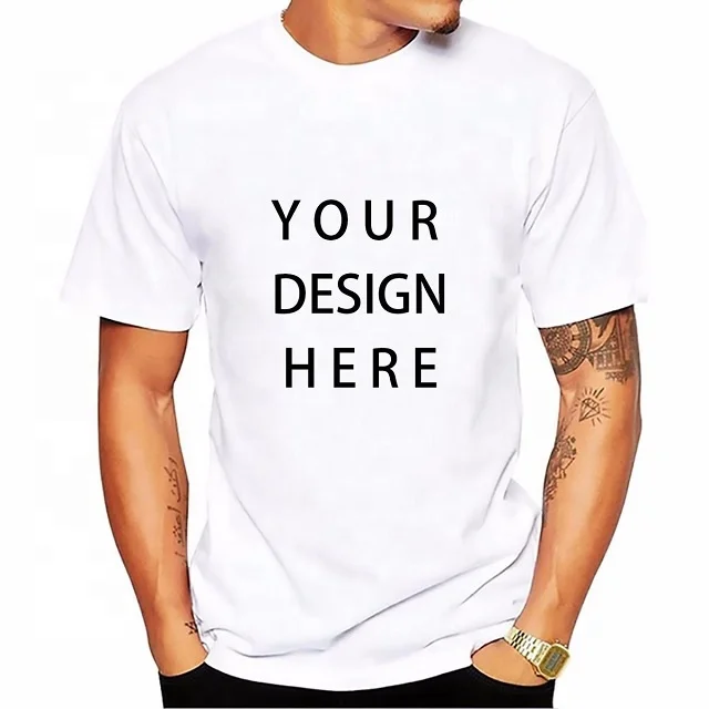 Oem Service Clothing Manufacturer Design Your Own Logo Made With Mixed Polyester Cotton Rich Fabric Promotional Mens T Shirts