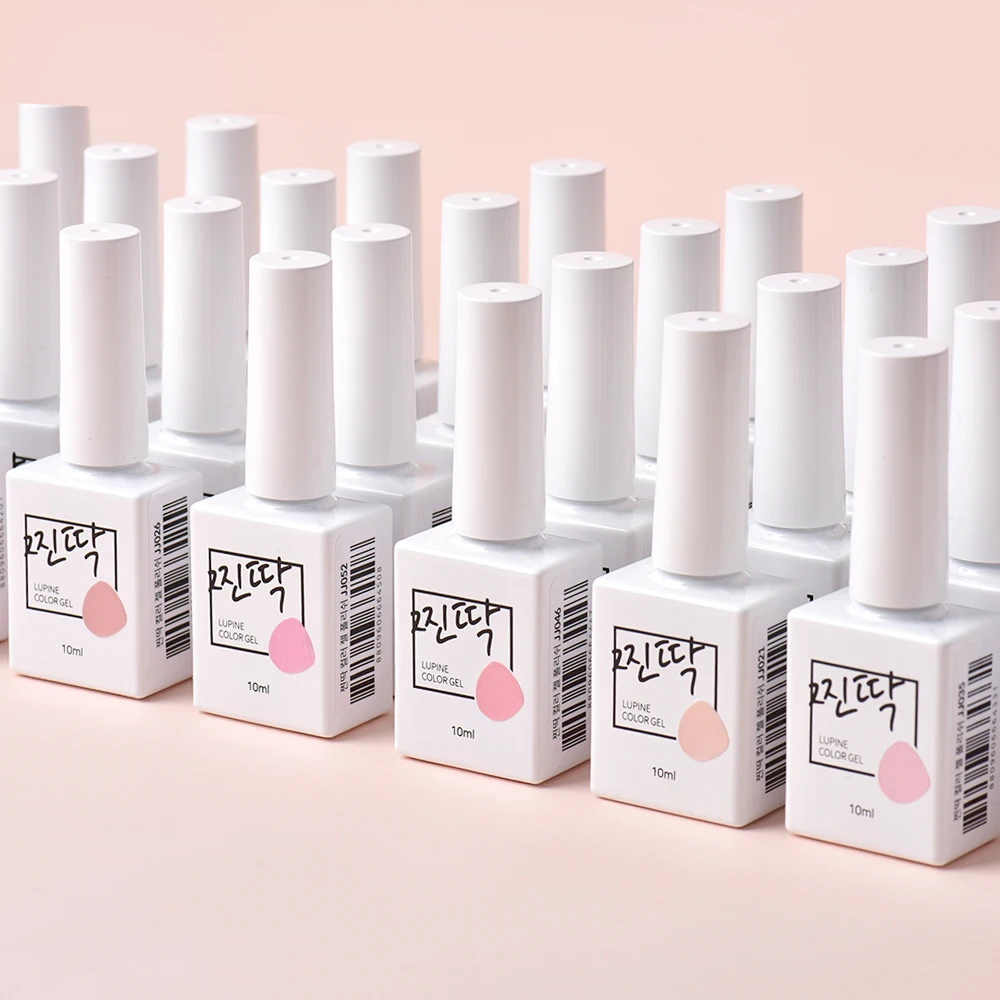 Korean Gel polish 71 colors collection Lupine JJINTTAK gel uv lamp nail art design style nail trend syrup gel