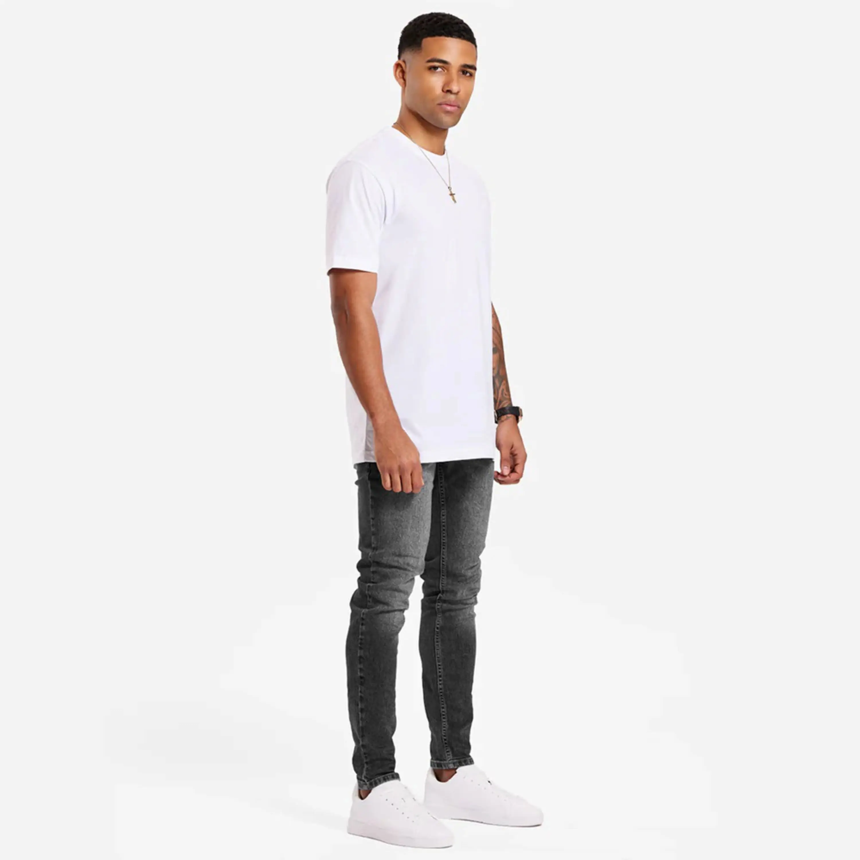 Стильные мужские джинсы Slim Fit с классическим дизайном и прочной тканью для повседневной носки