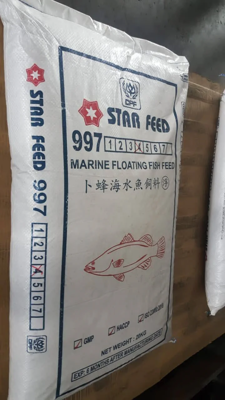 9974 Seabass Fish Meal High Protein Dried Soybean Bag Packed Floating Marine Feed Animals Reasonably Priced 6 Months Shelf Life