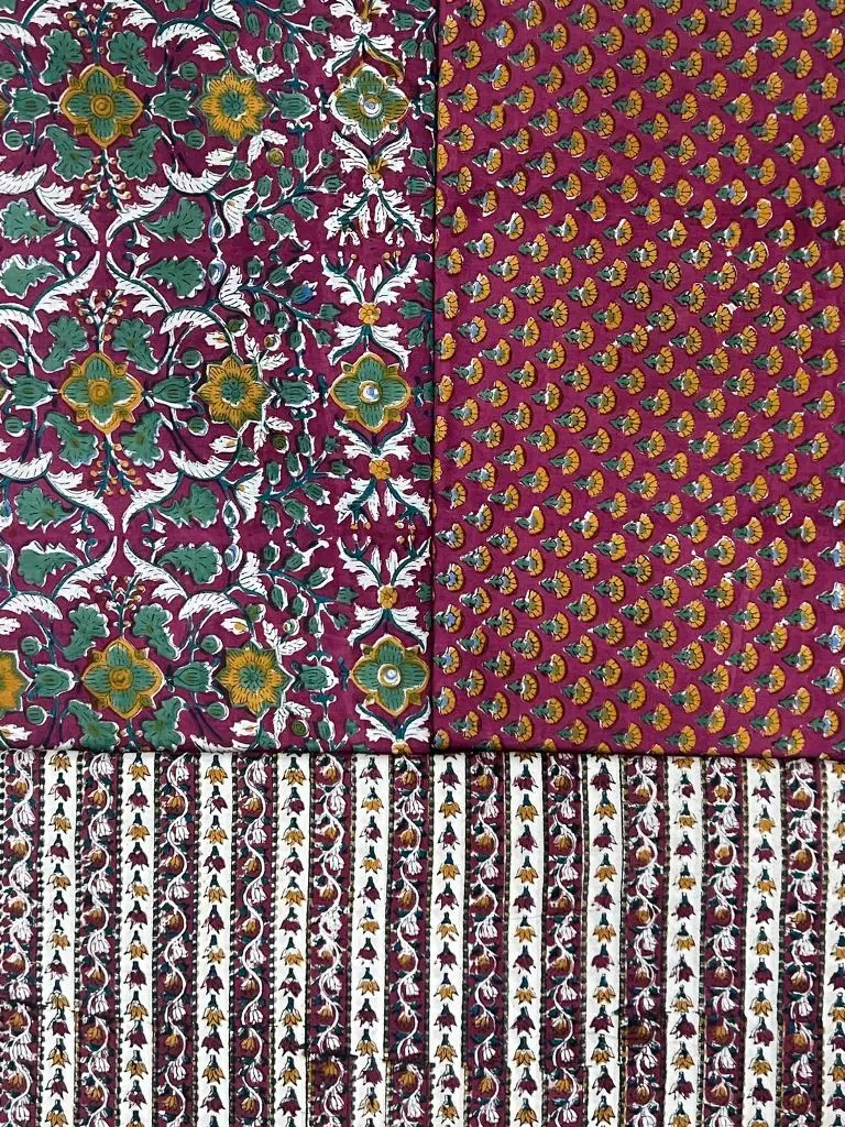 Hand block printed cotton fabric Beautiful Design dress material fabric by the Yard at factory rate Manufacture supplier wholesale