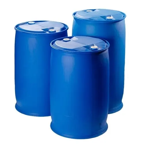 200L Blue HDPE Plastic Drum 55-Gallon Blow Molding Bucket Steel Barrel for Storage Gasoline Water Chemicals Other Purposes
