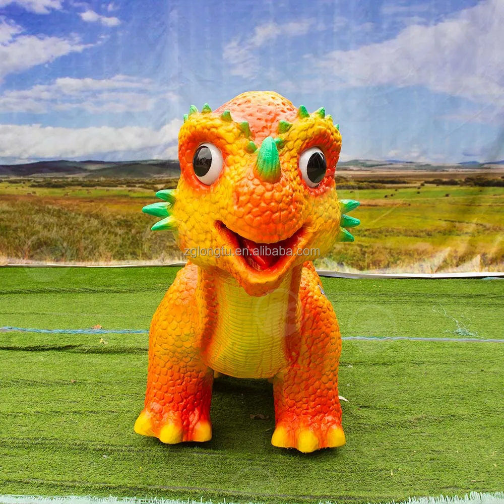 Indoor Kids Park Kiddie Electric Dino Ride Electric Animal Montable Dinosaur For Kids For Outdoor Mall