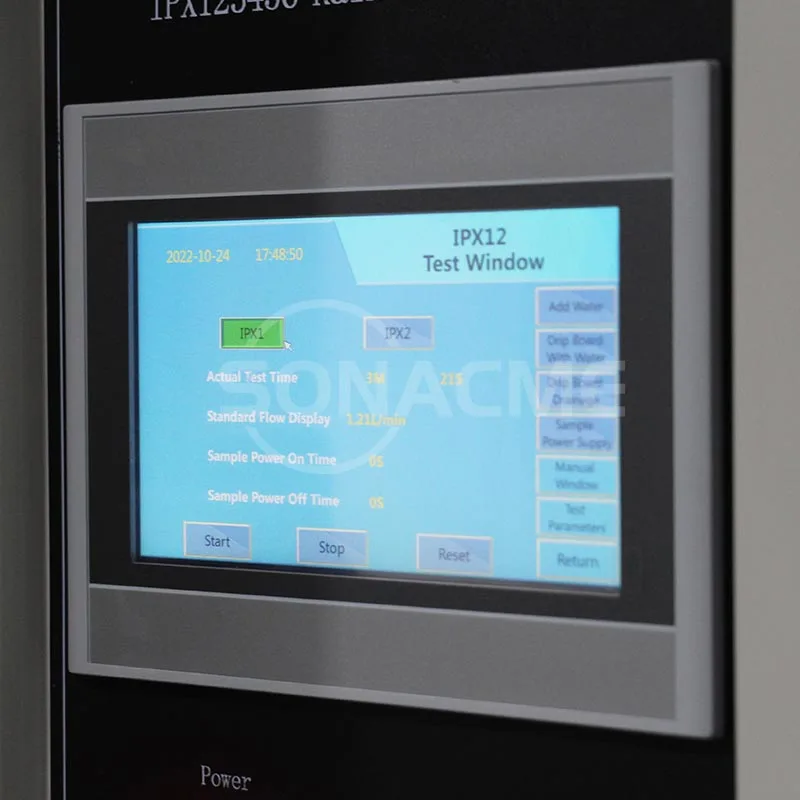 SONACME Good design Rain spray test chamber waterproof test rain chamber IPX1 IPX2 IPX3 IPX4 IPX5 IPX6