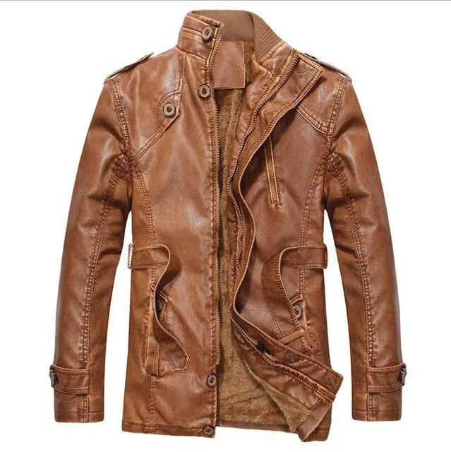 Premium Quality Custom 2022 Latest Design Leather Men Jacket Wholesale Customized Color Size Style ODM