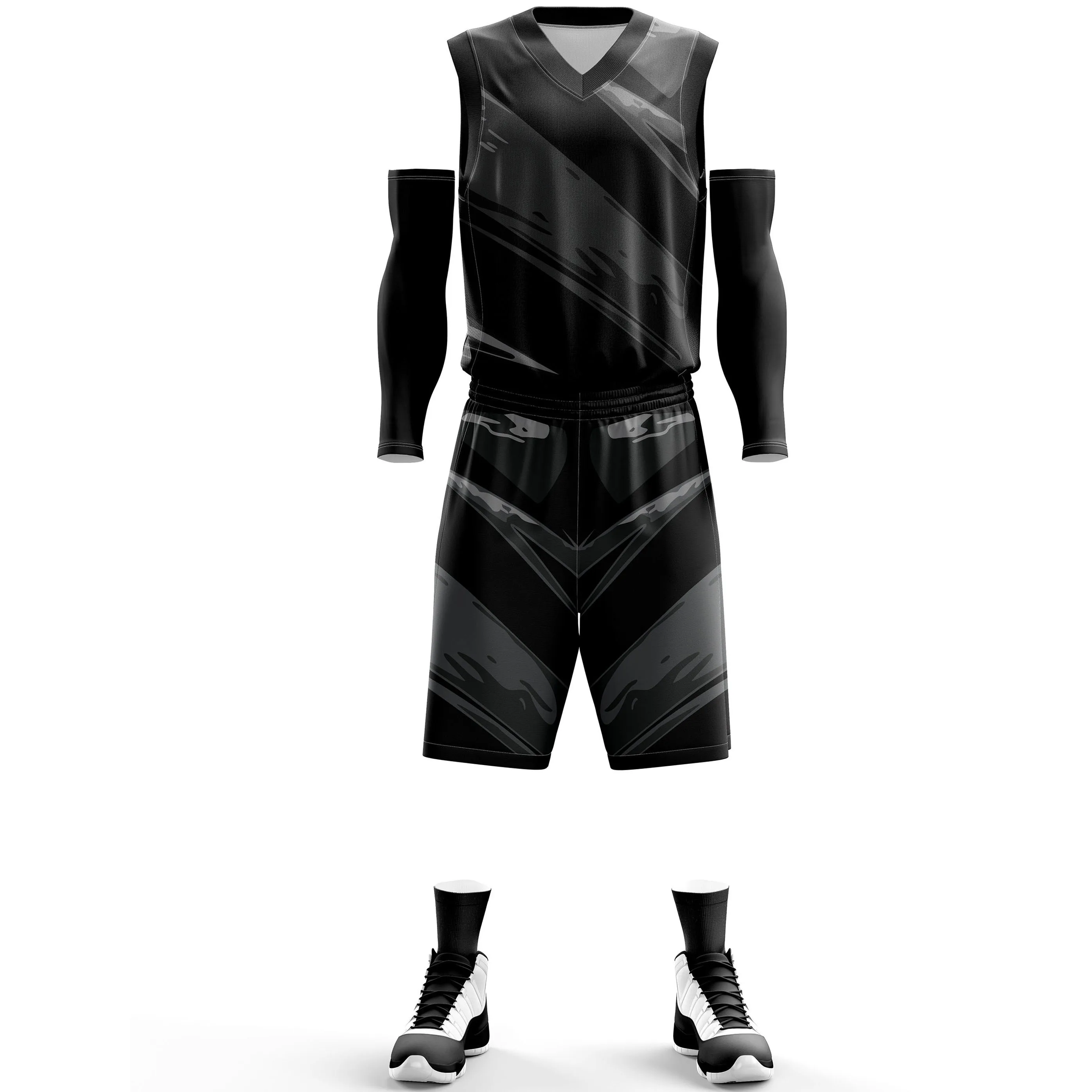 High Quality Men Sports Customized Basketball Kit Team Club Basket Ball Uniform Sports Wear Basketball Uniform