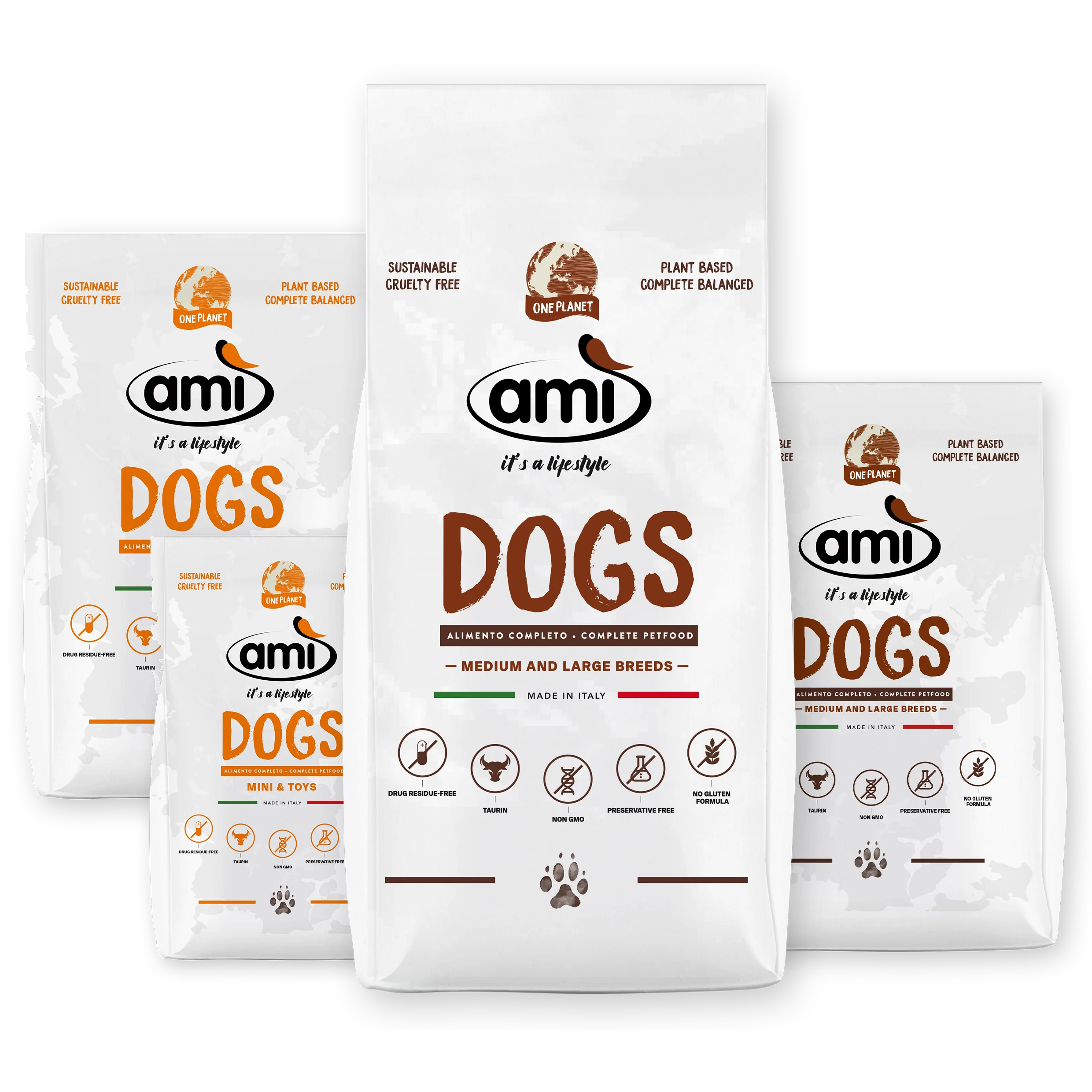 Собака супер премиум корм для домашних животных 100% растения на основе крупных и средних пород сделано в Италии собак 12 кг