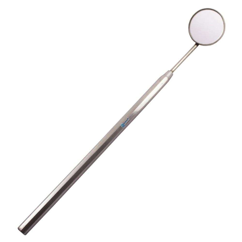 Dental Inspection Mirrors Natural Glass Mouth Mirror #5 Dentist Stainless Steel Oral Use  Hygienist Orthodontic