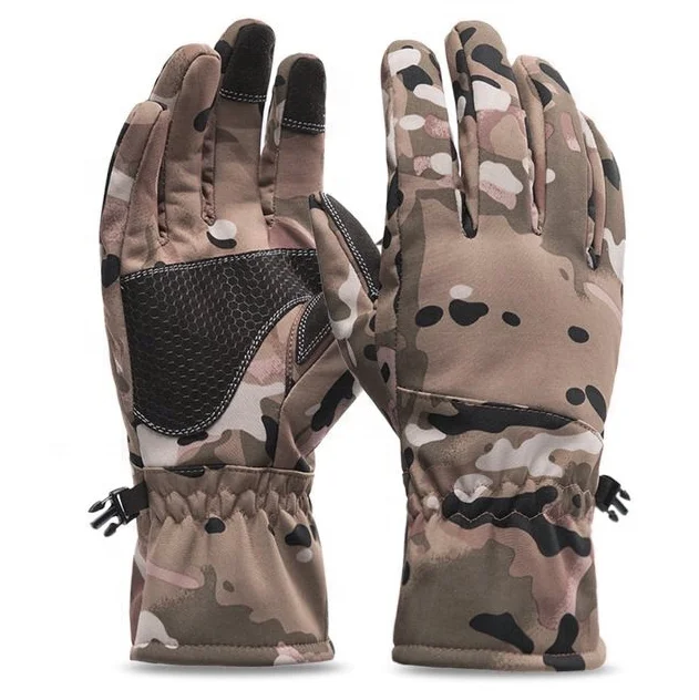 High Quality Warm Camouflage Ski Gloves Waterproof Skiing Snow Snowboarding Thermal Cold Weather Gloves