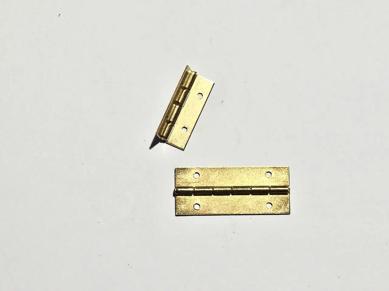 Italian Production - Heavy Duty Easy installation Hinge with Holes for Boxes and Wooden cases Box 10pcs 15x15 -