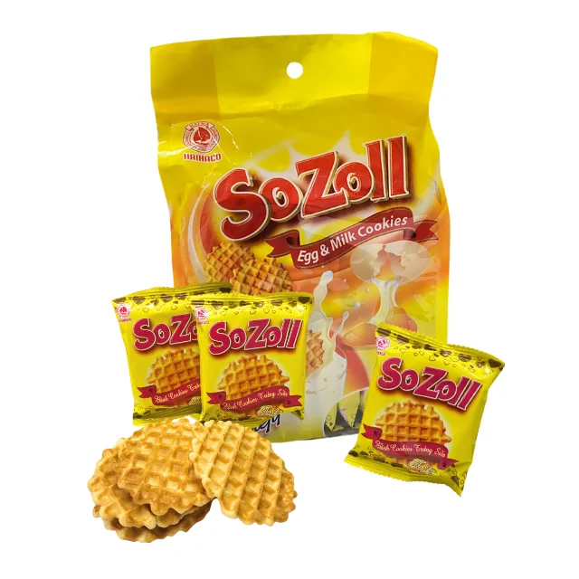 Confectionery Waffle cookie hot selling Egg and milk waffle SOZOLL brand hot sale cookie from HaiHaCo