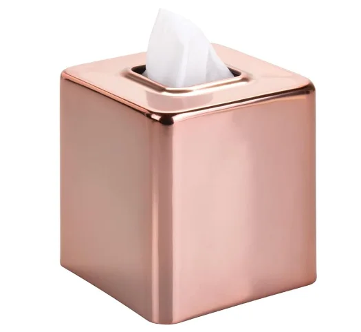 Gold Polished Tissue Holder Dispenser Restaurant Hotel Stainless Steel Napkin Organizer for Table Decoration Made in India