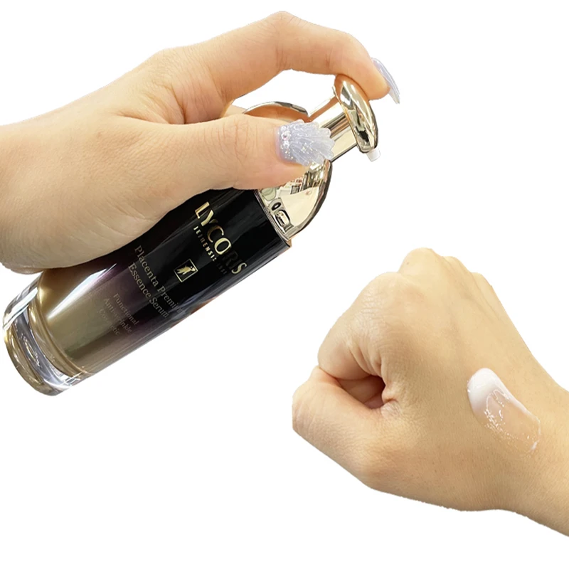 Korean Face Skin Care Serum Lycoris Placenta Premium Essence Serum Protein and Panax Ginseng Root Extracts for Energetic Skin