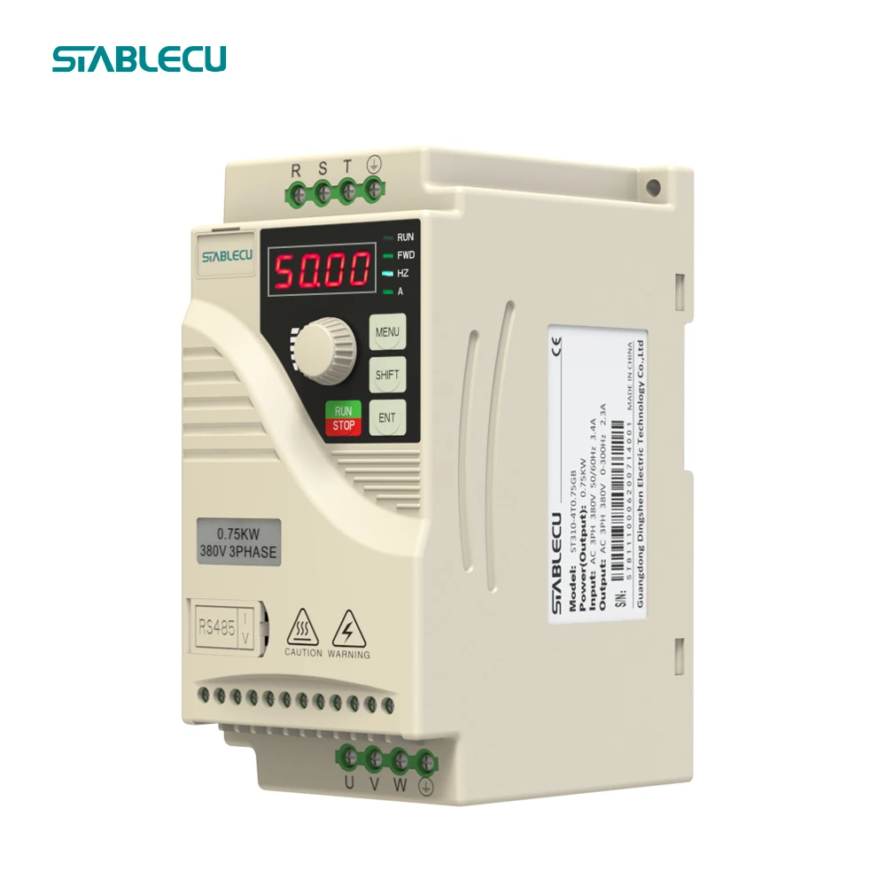 3 Phase 380V 0.75KW Variable Frequency Drive 1HP AC Frequency Inverter for AC Motor Speed Control VFD VSD