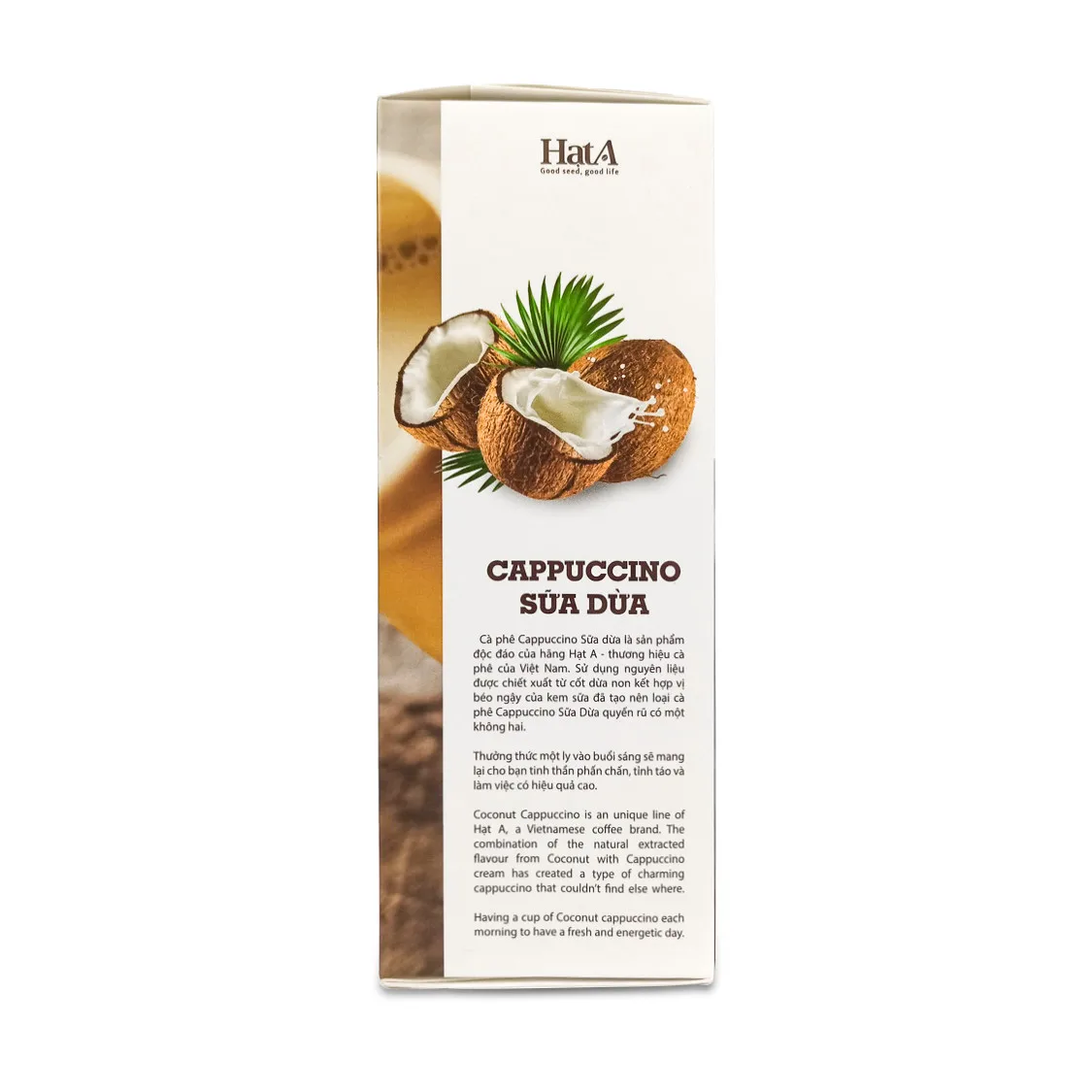 OEM ODM этикетка Бестселлер капучино кокосовый мгновенный кофе из Вьетнама