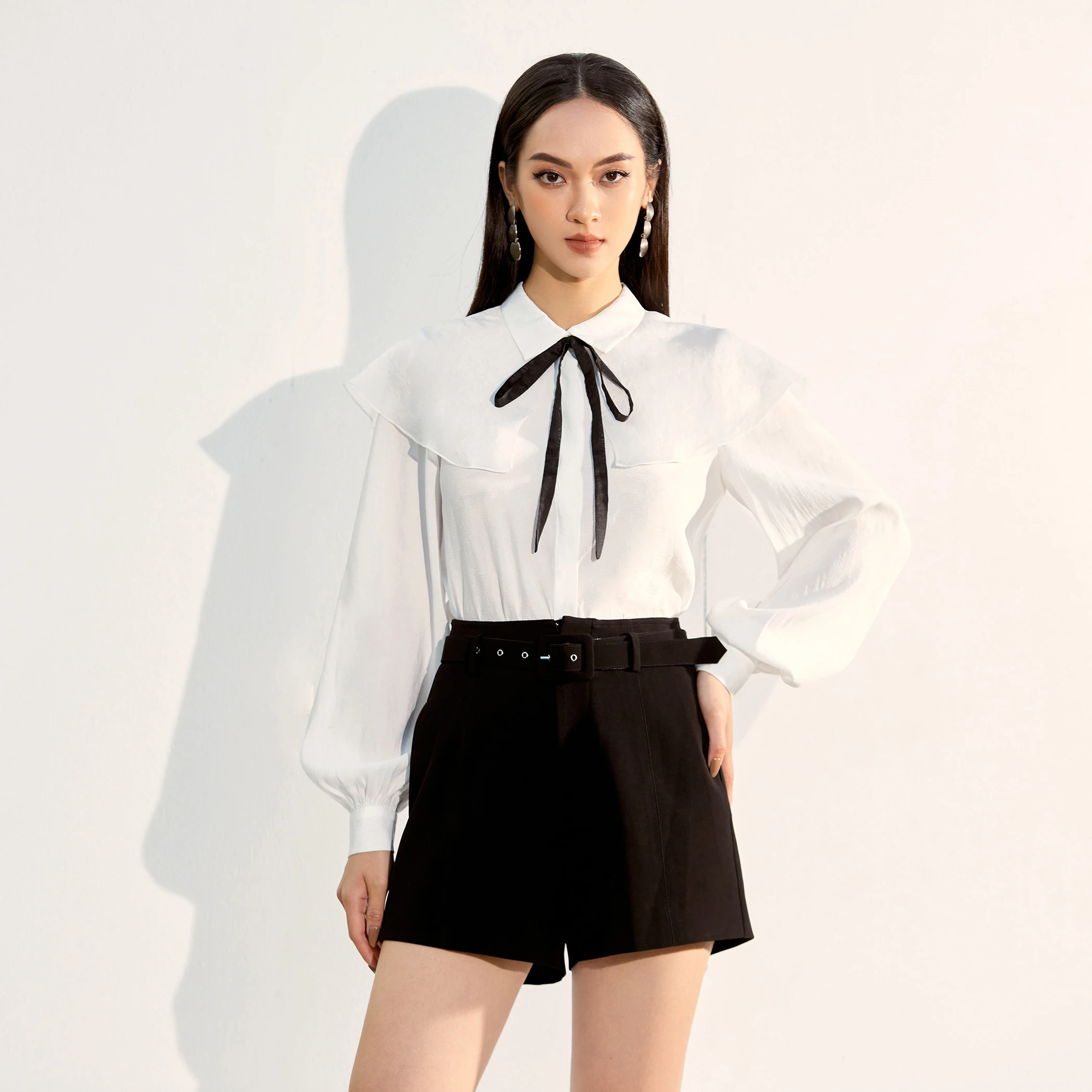 Женские блузки и рубашки по хорошей цене Классическая неподвластная времени для офисной леди уникальный дизайн сделано во Вьетнаме