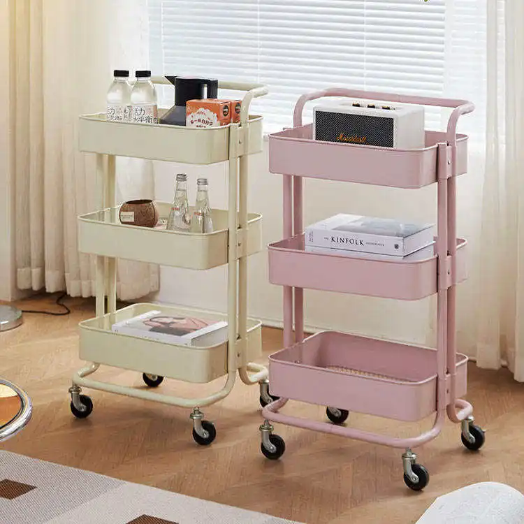 Heavy Duty Cart 3 Shelf Plastic Service Tooling Heavy Duty Utility Cart Rolling Shelves Carts