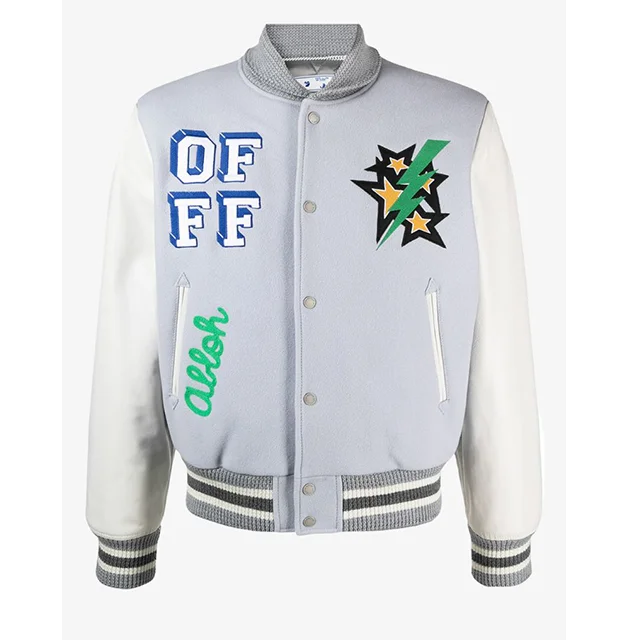 Custom Adult & Youth Wool Varsity Jacket Best Sell Baseball Varsity Jacket Multiple Color Men Varsity Jacket With Leather Sleeve