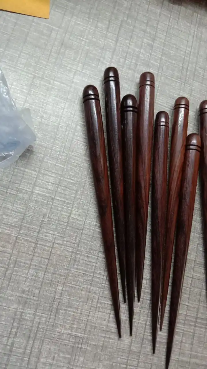 Custom Made Wooden Hair Sticks for Accessory Stores and Beauty Salons Available
