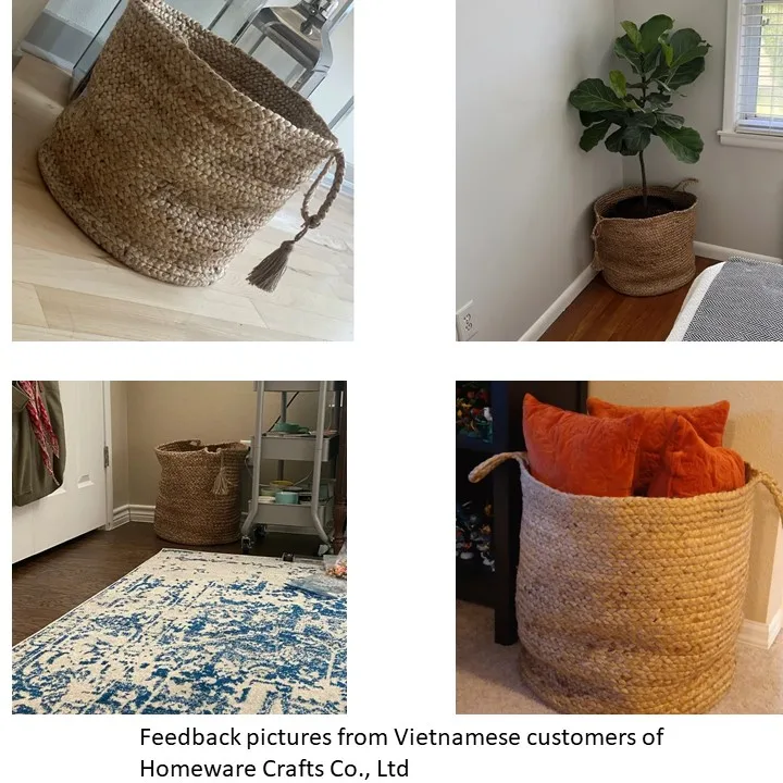 Cheapest Item Vintage Style Wicker Woven Seagrass Baskets Elegant Weaved Clothing Laundry Hamper Home Organization Items