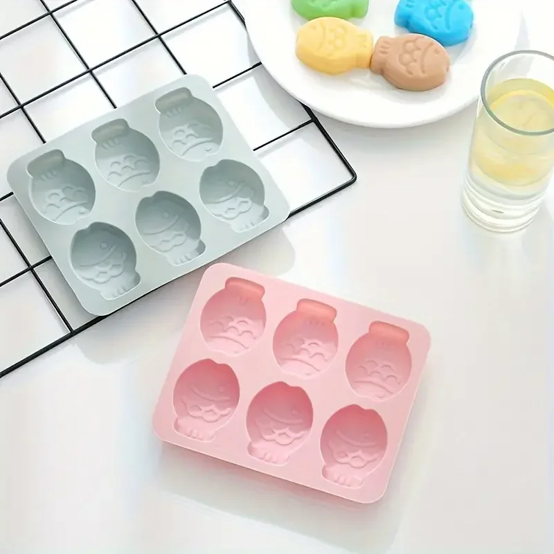 Fish Shaped Mousse Cake 3D 6 Cavity Pudding Mold for Jello Baking Tools Kitchen Gadgets Kitchen Accessories