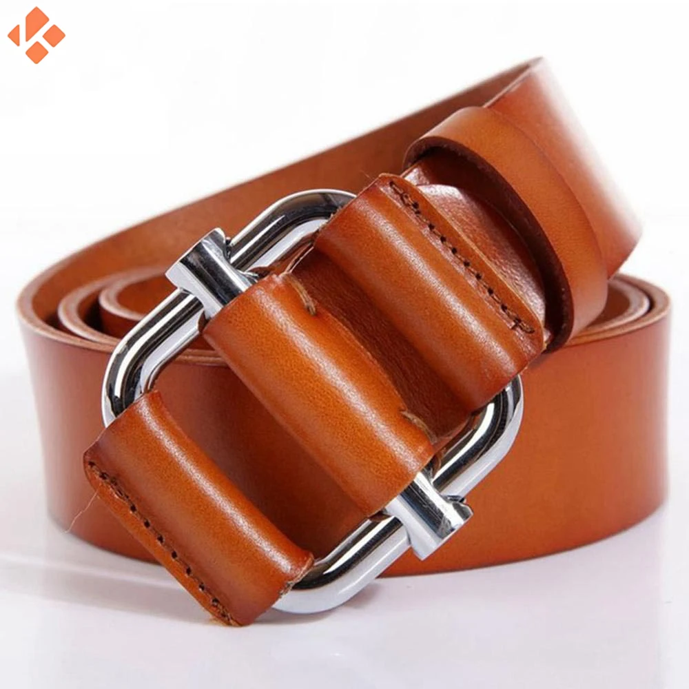 Custom Men Vintage Strap Waist Adjustable Buckle Pure Real Cow Leather Belt Genuine Leather Belts For Men