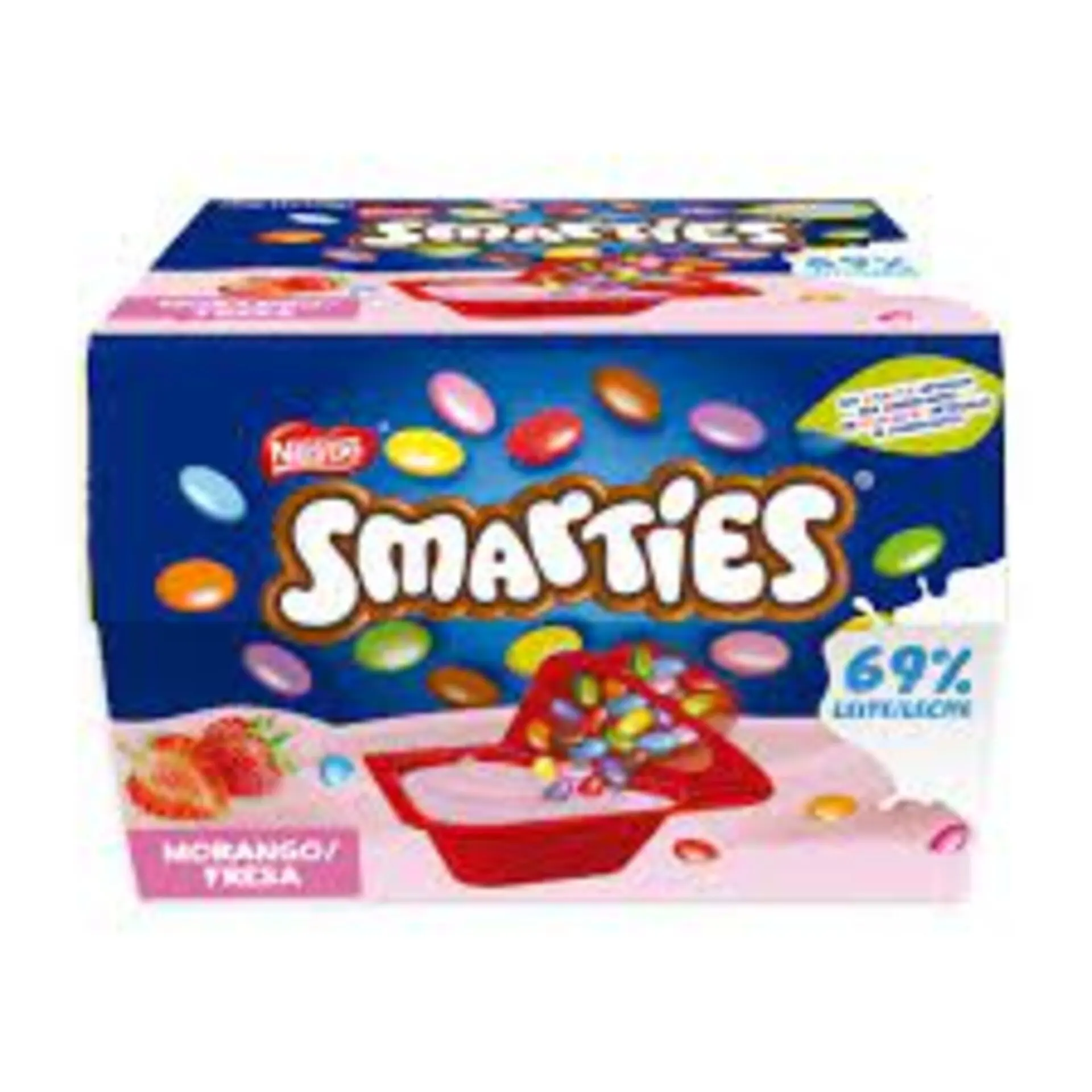 Smarties Mix-in Vanilla Yogurt with Mini Smarties, 6 x 107 g / Buy Nestle Smarties Vanilla Yoghurt 2x120g (240g)