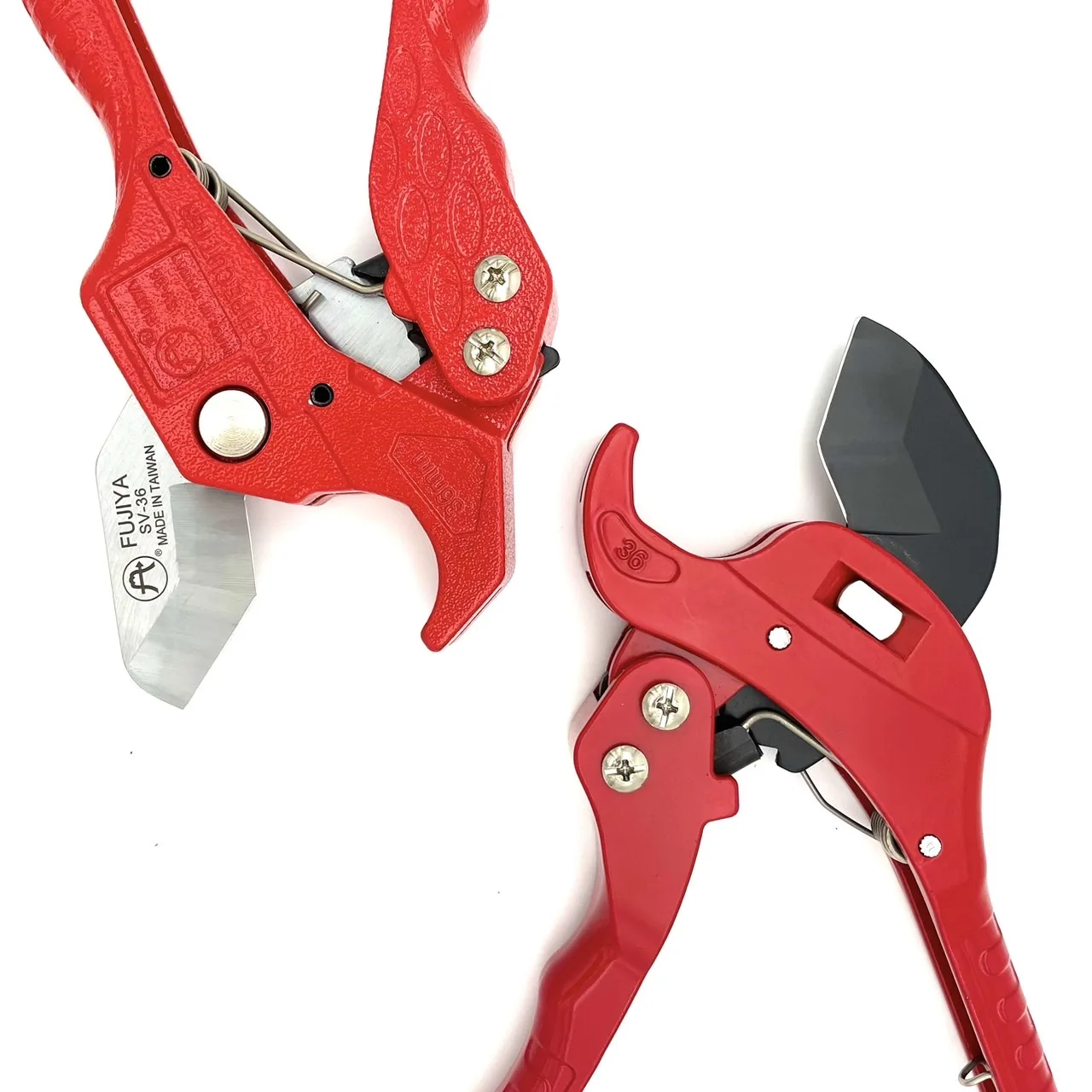 FUJIYA Automatic fast PVC pipe scissors (V-blade)