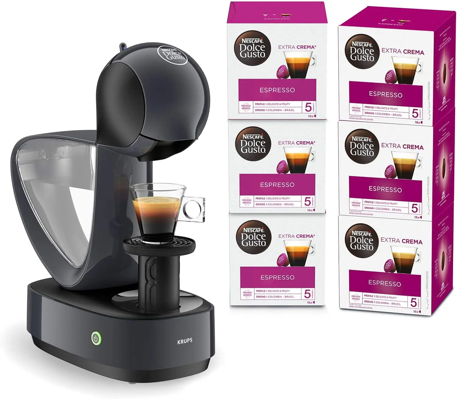 Кофейная машина Dolce Gusto Krups многофункциональная кофеварка для холодного или горячего кофе большая Съемная Емкость