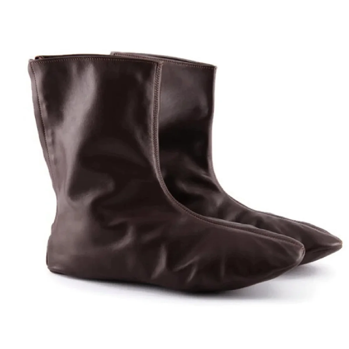 Custom made leather foot wear for men new style winter season leather socks Design Your Own Leather Winter Socks