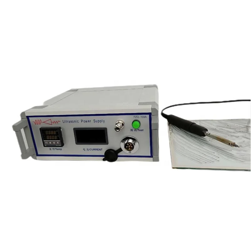 Ultrasonic soldering iron equipment for soldering glass and aluminum
