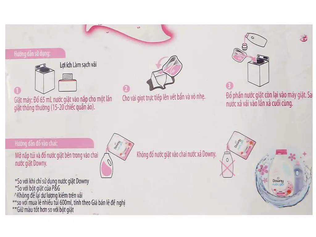 Laundry Cleaning Supplies - Dow-ny Scented Floral detergent liquid (pouch) 3.05kg  -Laundry liquid detergent for washing clothes